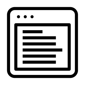 Left Oriented Web Window App Browser icon