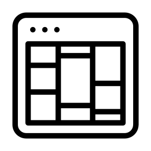 Medium Element Orientation Web Window App Browser icon