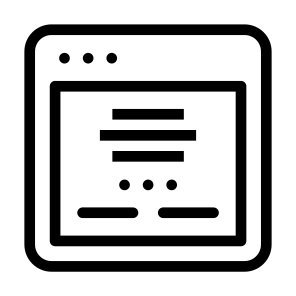 Middle Orientation Lines Web Window App Browser icon