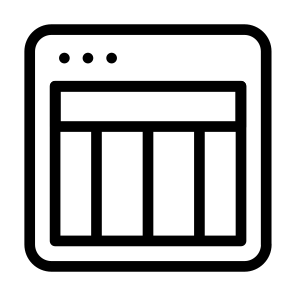 Multiple Lower Elements Web Window App Browser icon
