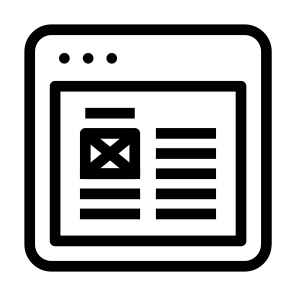 Title Article Full Lines Web Window App Browser icon