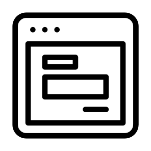 Title Paragraph Signature Web Window App Browser icon