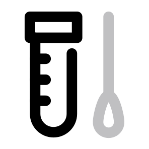 Medical Care Healthcare Test Tube Test Lab Laboratory Cotton Swab Medical Health Pcr. icon