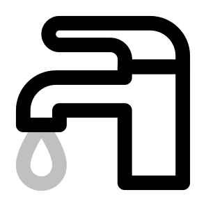 Real Estate Plumbing Faucet Tap Water Liquid Sink Bathroom Furnishing. icon