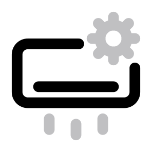 Settings Furniture Furnishing Air Conditioner Appliance Electronic Device Options Utilities. icon