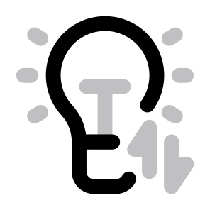 Smart Device Exchange Transfer Power Electricity Lightbulb Lighting Light Home Service. icon