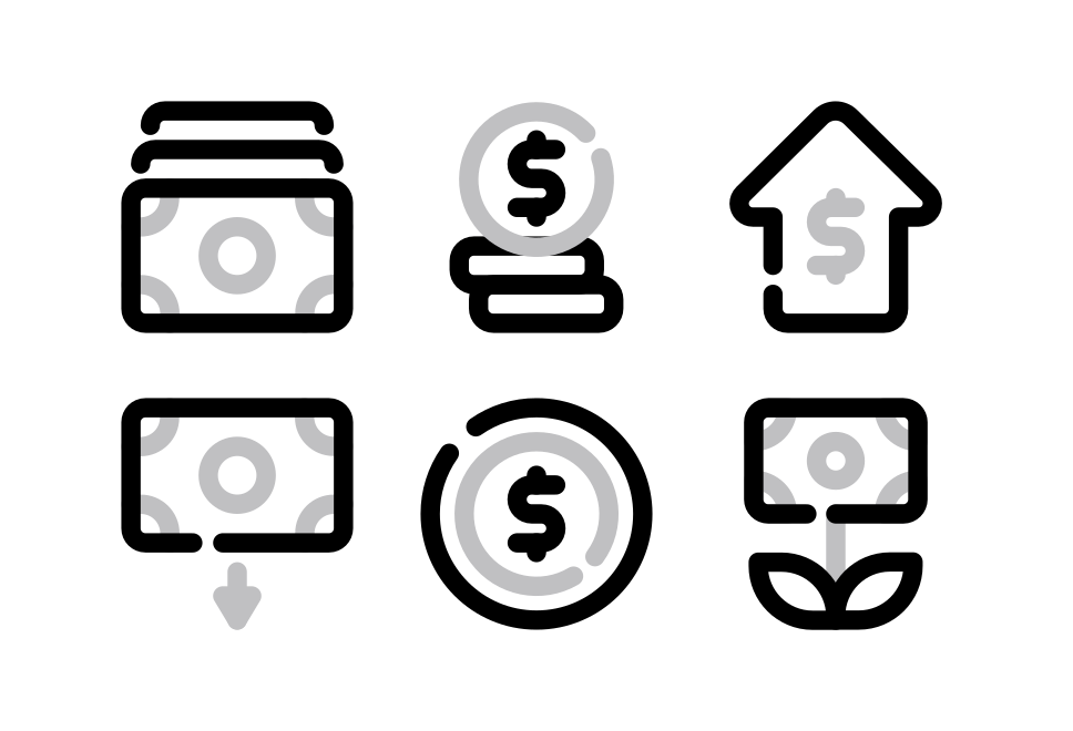 Finance Line Large Set Preview