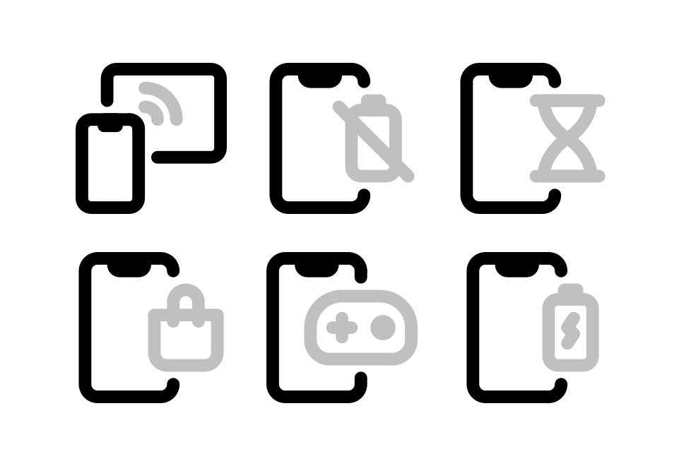 Smartphone Line Large Set Preview