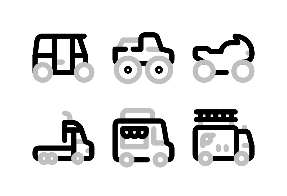 Transportation Line Large Set Preview