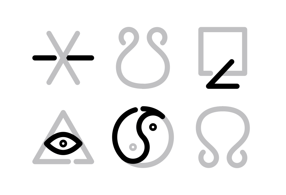 Astrology Line Large Set Preview