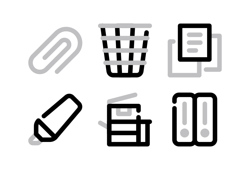 Stationery Line Large Set Preview