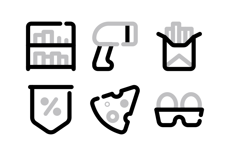 Grocery Line Large Set Preview