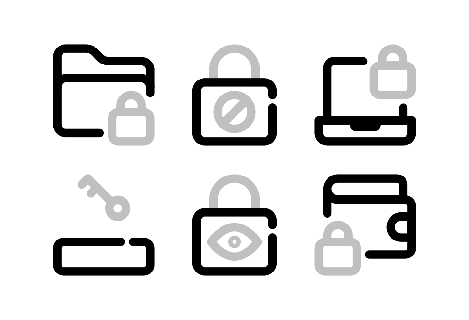 Data Security Line Large Set Preview