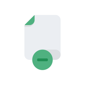 File Files Format Document Delete Remove Minus. icon