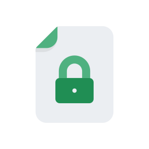 File Files Format Document Lock Privacy. icon
