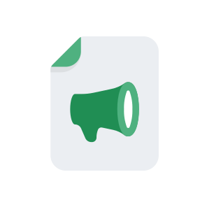 File Files Format Document Megaphone Announcement Newsletter icon