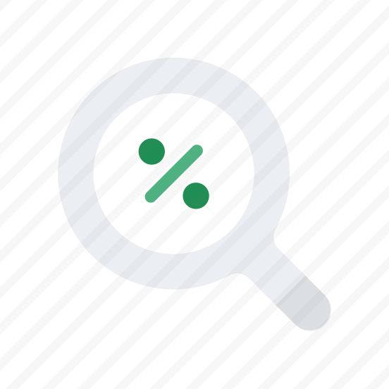 Commerce Ecommerce Shopping Search Find Magnifier Percentage Sale preview