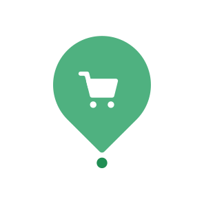 E Commerce Commerce Shopping Location Basket Pin. icon
