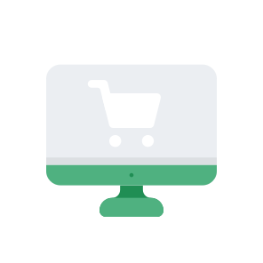 Shopping Shop Ecommerce Commerce Computer Monitor Online icon