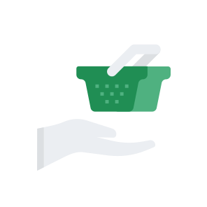 Shopping Shop Ecommerce Commerce Hand Gesture Basket icon
