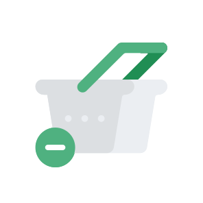 Shopping Shop Ecommerce Commerce Remove Delete Basket icon