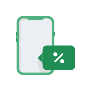 Shopping Shop Ecommerce Commerce Smartphone Sale Percentage icon