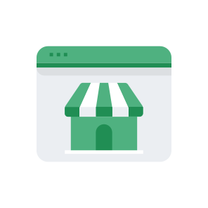 Shopping Shop Ecommerce Commerce Store Webpage Browser icon