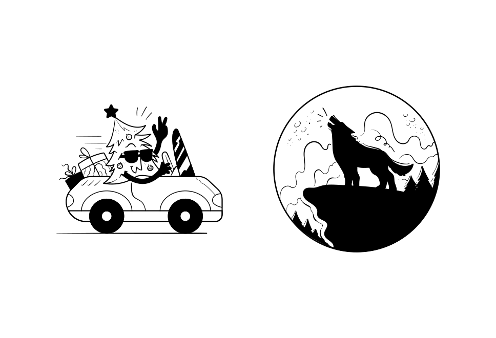 Frankenstein, Clowns, and Backyard Trick-or-Treat Scenes