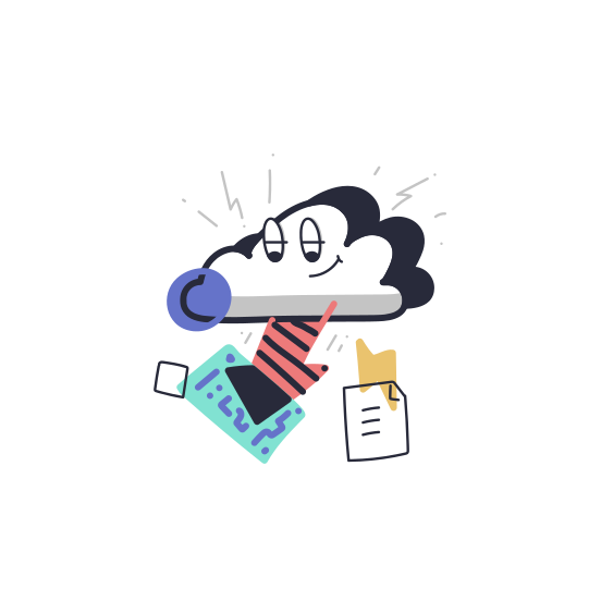 Cloud Download Files Transfer Arrow File Emoticon Face illustration