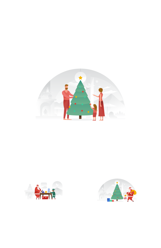 Christmas Scenes Large Set Preview