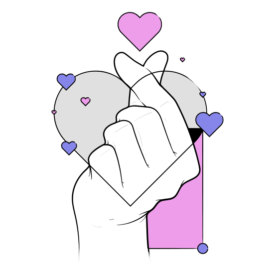 Hand Gestures Hand Gesture Shapes Shape Love In Love Heart I Love You Romance illustration