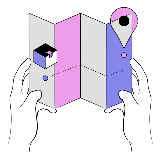 Location Delivery Hand Gestures Hand Gesture Map Navigation Destination Marker Gps illustration