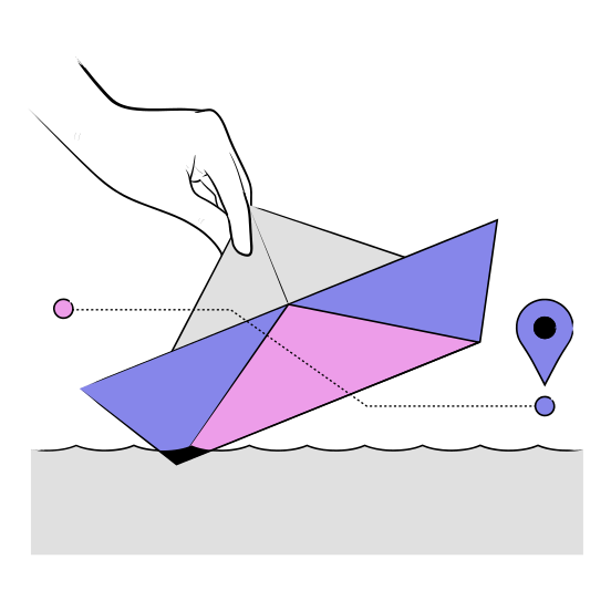 Transportation Location Hand Gestures Hand Gesture Navigation Transport Sea Ocean Boat illustration