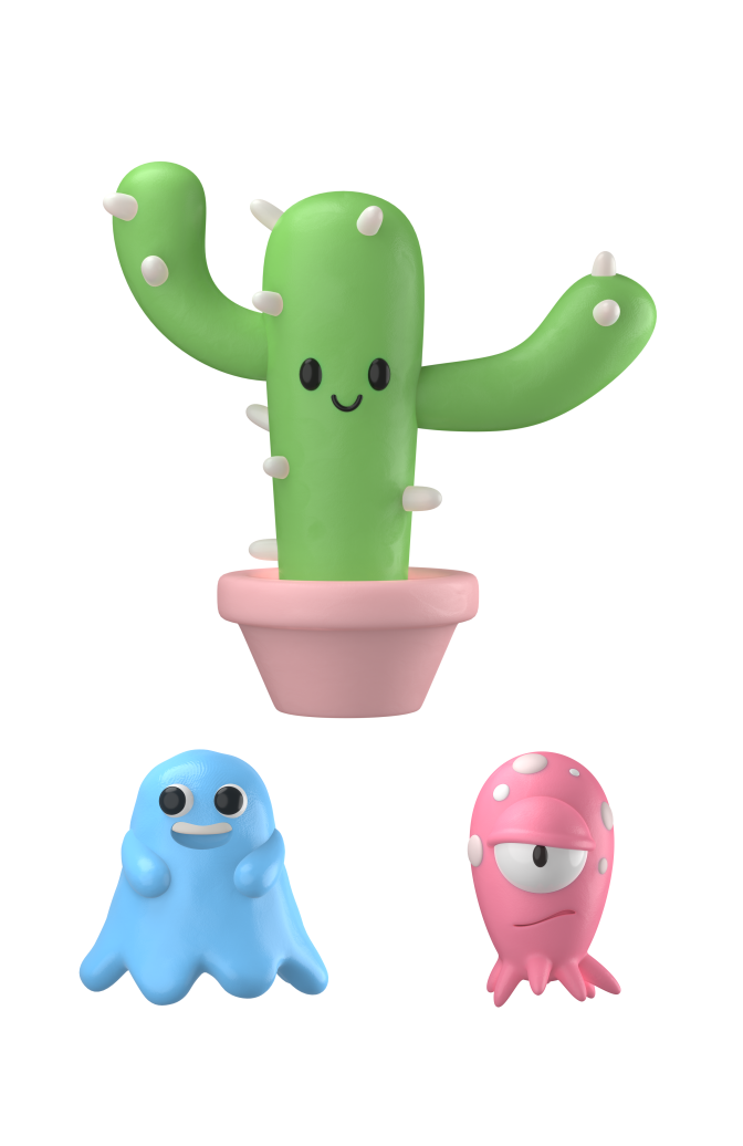 Monsters 3D Large Set Preview