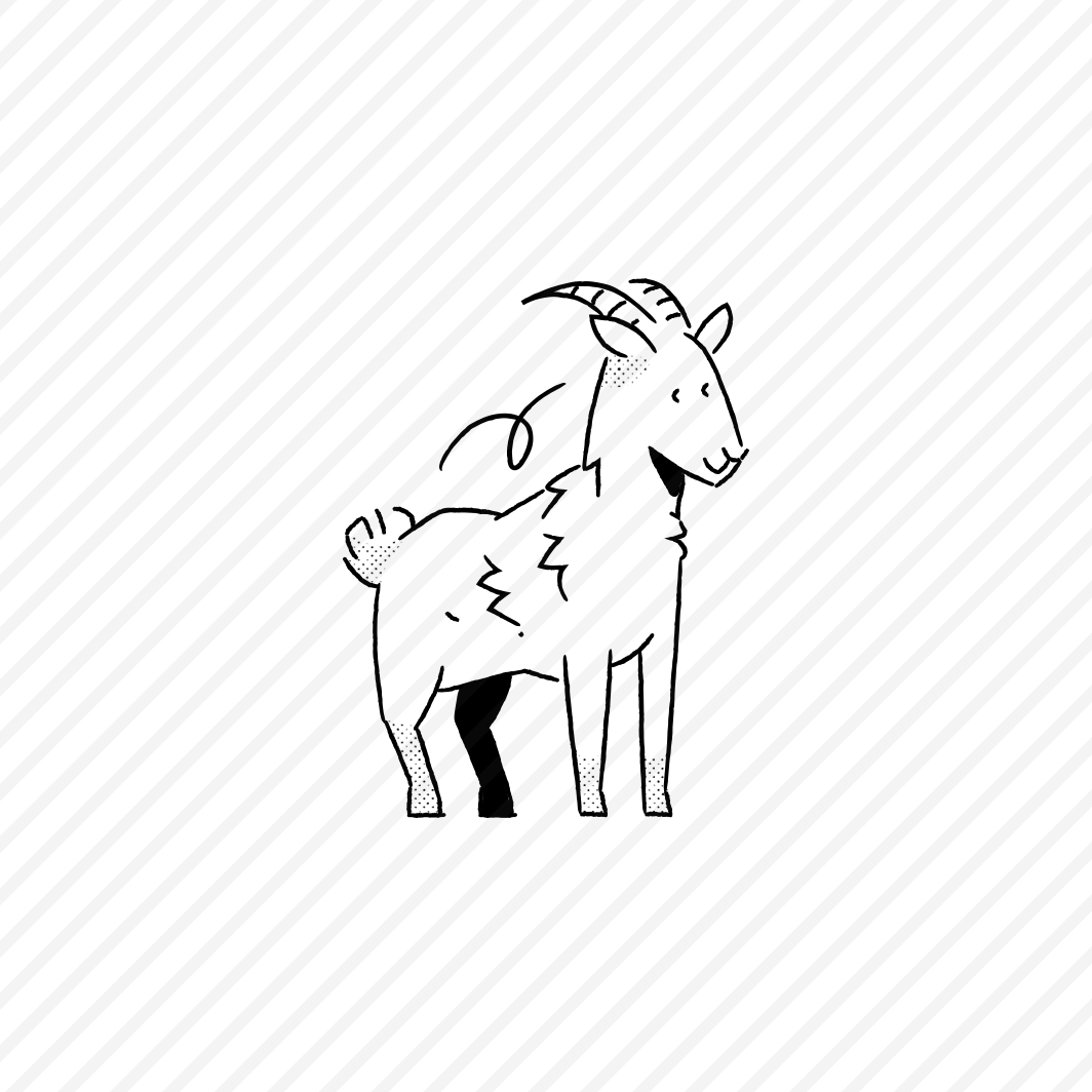 Animals And Pets   Animal, Goat, Farm, Minimalist preview