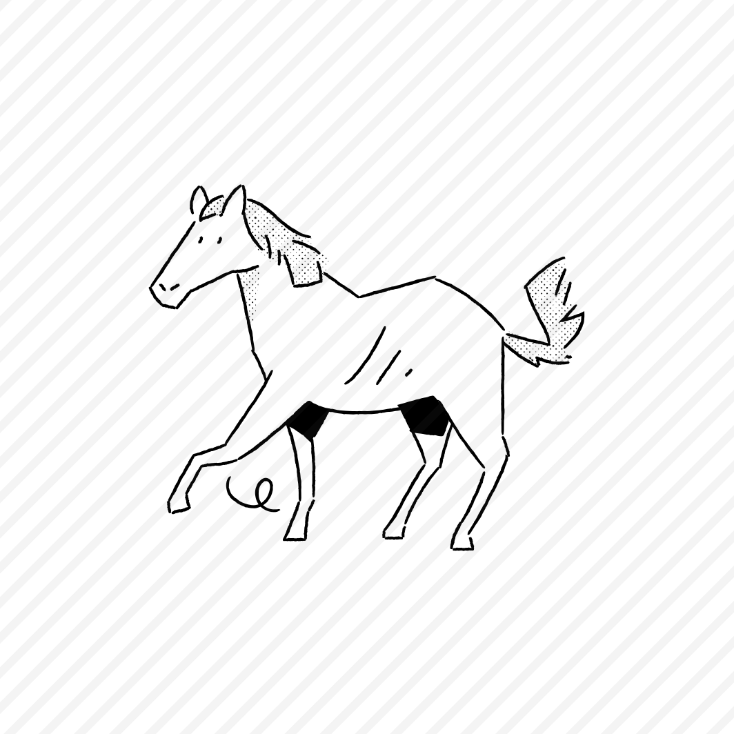 Animals And Pets Horse, Animal, Nature, Vector Illustration preview