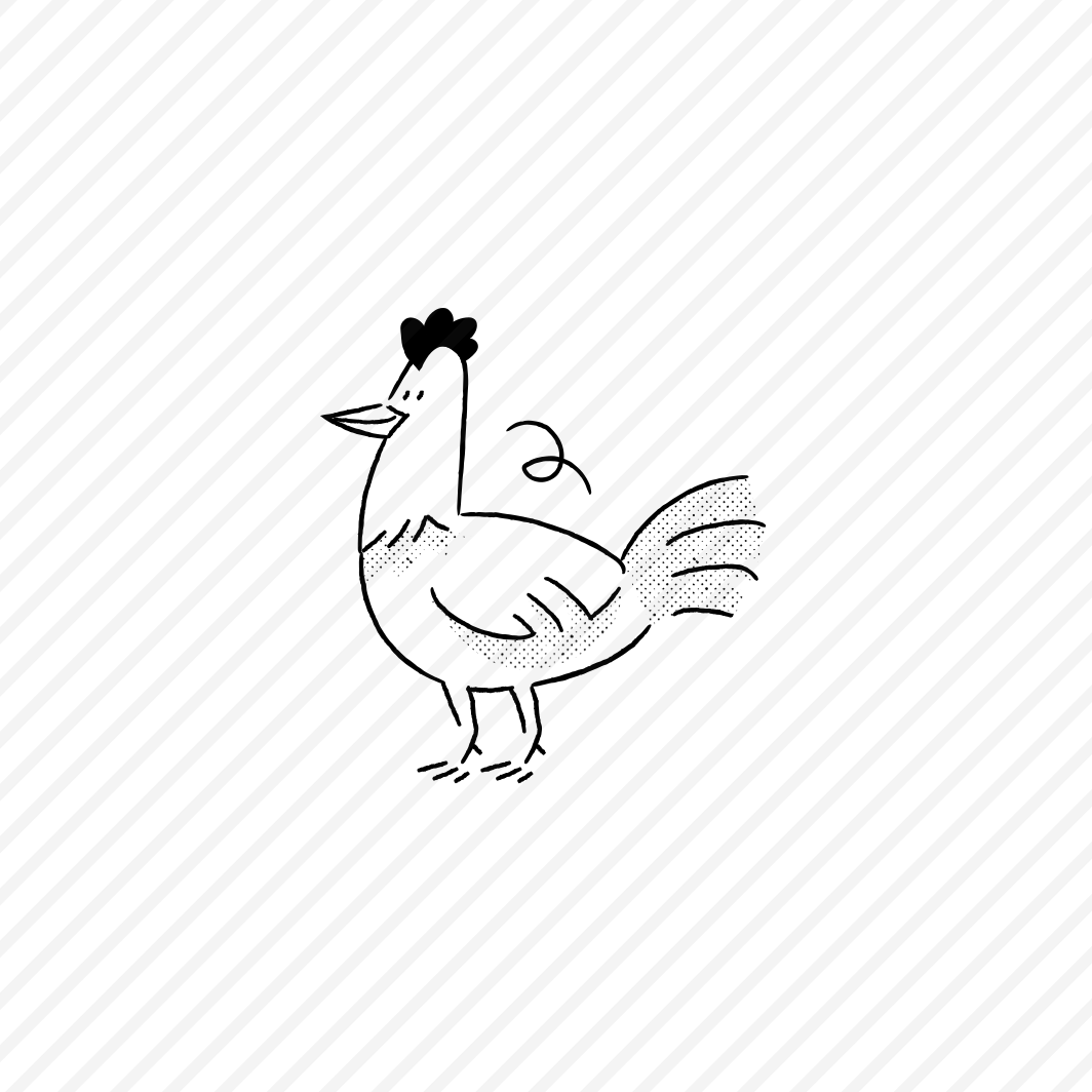 Animals And Pets Rooster, Farm Animal, Bird, Vector Illustration preview