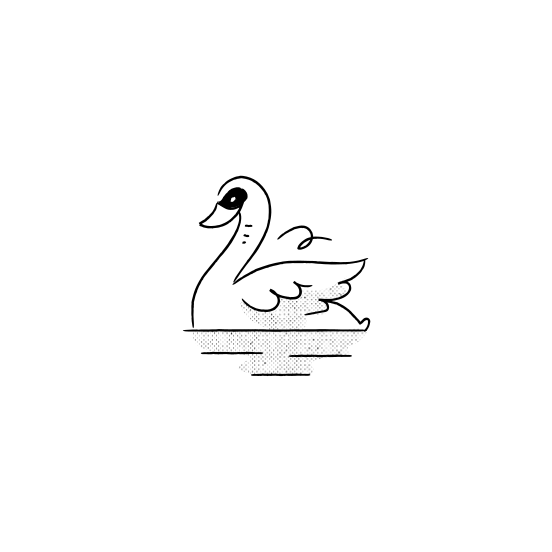 Animals And Pets   Swan, Bird, Nature, Minimalist illustration