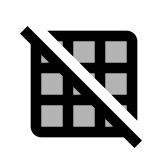 Grid Off Twotone Px icon