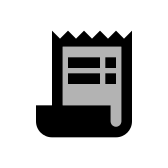 Receipt Long Twotone Px icon