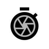 Shutter Speed Twotone Px icon