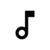 Music Note Outlined Px icon