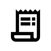 Receipt Long Outlined Px icon