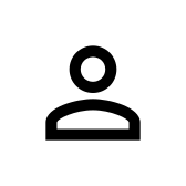 Person Outline Sharp Px icon