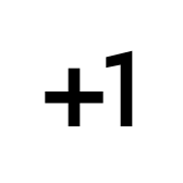 Plus One Sharp Px icon