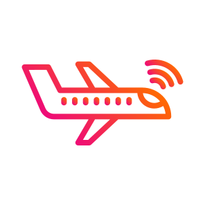 Airplane,flight,aeroplane,internet Of Things,transportation icon