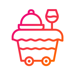Food Trolley,hotel Service,food And Restaurant,serving Dish,trolley icon
