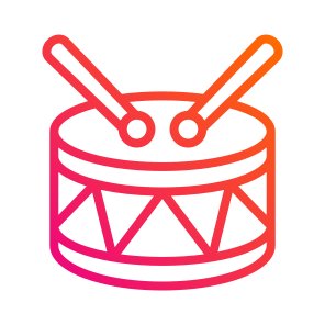 Drum,music,drumsticks,musical Instrument,percussion Instrument icon