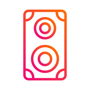 Loudspeaker,woofer,speaker,sound,subwoofer icon