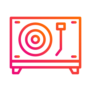 Turntable,vinyl,music,party,wedding icon